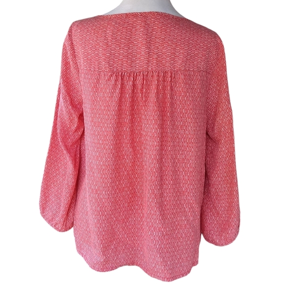 Toad & Co Red Windsong Button Front Shirt Tencel Size Small - Picture 5 of 11